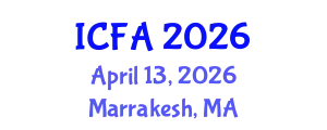 International Conference on Fisheries and Aquaculture (ICFA) April 13, 2026 - Marrakesh, Morocco