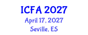 International Conference on Fisheries and Aquaculture (ICFA) April 17, 2027 - Seville, Spain