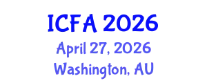 International Conference on Fisheries and Aquaculture (ICFA) April 27, 2026 - Washington, Australia