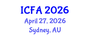 International Conference on Fisheries and Aquaculture (ICFA) April 27, 2026 - Sydney, Australia