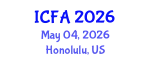 International Conference on Fisheries and Aquaculture (ICFA) May 04, 2026 - Honolulu, United States
