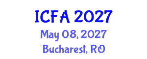 International Conference on Fisheries and Aquaculture (ICFA) May 08, 2027 - Bucharest, Romania