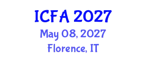 International Conference on Fisheries and Aquaculture (ICFA) May 08, 2027 - Florence, Italy