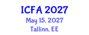 International Conference on Fisheries and Aquaculture (ICFA) May 15, 2027 - Tallinn, Estonia