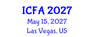 International Conference on Fisheries and Aquaculture (ICFA) May 15, 2027 - Las Vegas, United States