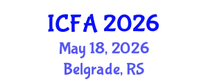 International Conference on Fisheries and Aquaculture (ICFA) May 18, 2026 - Belgrade, Serbia