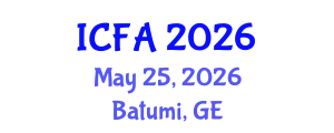 International Conference on Fisheries and Aquaculture (ICFA) May 25, 2026 - Batumi, Georgia