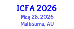 International Conference on Fisheries and Aquaculture (ICFA) May 25, 2026 - Melbourne, Australia