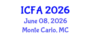 International Conference on Fisheries and Aquaculture (ICFA) June 08, 2026 - Monte Carlo, Monaco