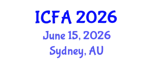 International Conference on Fisheries and Aquaculture (ICFA) June 15, 2026 - Sydney, Australia