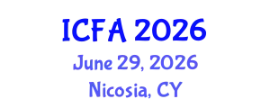 International Conference on Fisheries and Aquaculture (ICFA) June 29, 2026 - Nicosia, Cyprus