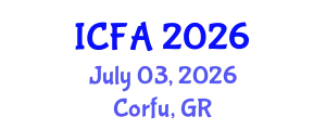 International Conference on Fisheries and Aquaculture (ICFA) July 03, 2026 - Corfu, Greece