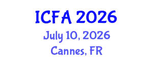 International Conference on Fisheries and Aquaculture (ICFA) July 10, 2026 - Cannes, France