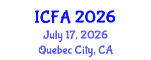 International Conference on Fisheries and Aquaculture (ICFA) July 17, 2026 - Quebec City, Canada