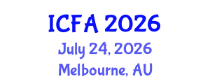 International Conference on Fisheries and Aquaculture (ICFA) July 24, 2026 - Melbourne, Australia