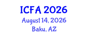 International Conference on Fisheries and Aquaculture (ICFA) August 14, 2026 - Baku, Azerbaijan