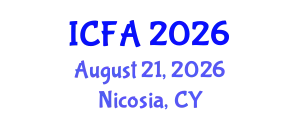 International Conference on Fisheries and Aquaculture (ICFA) August 21, 2026 - Nicosia, Cyprus