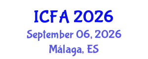 International Conference on Fisheries and Aquaculture (ICFA) September 06, 2026 - Málaga, Spain