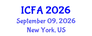 International Conference on Fisheries and Aquaculture (ICFA) September 09, 2026 - New York, United States