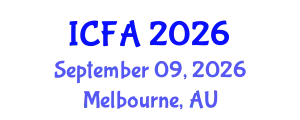 International Conference on Fisheries and Aquaculture (ICFA) September 09, 2026 - Melbourne, Australia