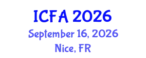 International Conference on Fisheries and Aquaculture (ICFA) September 16, 2026 - Nice, France