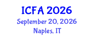 International Conference on Fisheries and Aquaculture (ICFA) September 20, 2026 - Naples, Italy