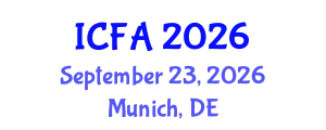 International Conference on Fisheries and Aquaculture (ICFA) September 23, 2026 - Munich, Germany