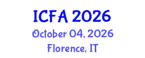 International Conference on Fisheries and Aquaculture (ICFA) October 04, 2026 - Florence, Italy