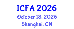 International Conference on Fisheries and Aquaculture (ICFA) October 18, 2026 - Shanghai, China