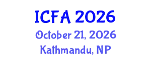 International Conference on Fisheries and Aquaculture (ICFA) October 21, 2026 - Kathmandu, Nepal