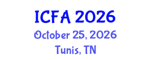 International Conference on Fisheries and Aquaculture (ICFA) October 25, 2026 - Tunis, Tunisia