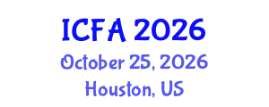 International Conference on Fisheries and Aquaculture (ICFA) October 25, 2026 - Houston, United States