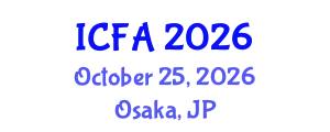 International Conference on Fisheries and Aquaculture (ICFA) October 25, 2026 - Osaka, Japan