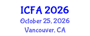 International Conference on Fisheries and Aquaculture (ICFA) October 25, 2026 - Vancouver, Canada