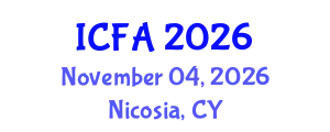 International Conference on Fisheries and Aquaculture (ICFA) November 04, 2026 - Nicosia, Cyprus