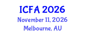 International Conference on Fisheries and Aquaculture (ICFA) November 11, 2026 - Melbourne, Australia