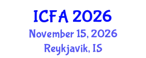 International Conference on Fisheries and Aquaculture (ICFA) November 15, 2026 - Reykjavik, Iceland