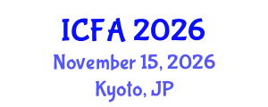 International Conference on Fisheries and Aquaculture (ICFA) November 15, 2026 - Kyoto, Japan