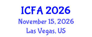 International Conference on Fisheries and Aquaculture (ICFA) November 15, 2026 - Las Vegas, United States