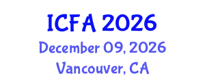 International Conference on Fisheries and Aquaculture (ICFA) December 09, 2026 - Vancouver, Canada
