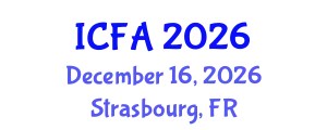 International Conference on Fisheries and Aquaculture (ICFA) December 16, 2026 - Strasbourg, France