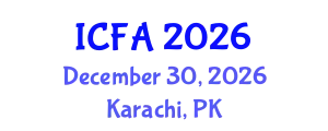 International Conference on Fisheries and Aquaculture (ICFA) December 30, 2026 - Karachi, Pakistan