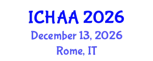 International Conference on Healthy and Active Aging (ICHAA) December 13, 2026 - Rome, Italy