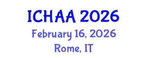 International Conference on Healthy and Active Aging (ICHAA) February 16, 2026 - Rome, Italy