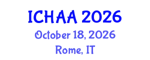 International Conference on Healthy and Active Aging (ICHAA) October 18, 2026 - Rome, Italy
