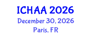 International Conference on Healthy and Active Aging (ICHAA) December 30, 2026 - Paris, France