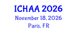 International Conference on Healthy and Active Aging (ICHAA) November 18, 2026 - Paris, France