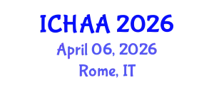International Conference on Healthy and Active Aging (ICHAA) April 06, 2026 - Rome, Italy