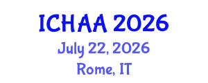 International Conference on Healthy and Active Aging (ICHAA) July 22, 2026 - Rome, Italy