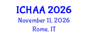 International Conference on Healthy and Active Aging (ICHAA) November 11, 2026 - Rome, Italy